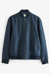 Next Leinensakko Bomberjacke Nova Fides Hellblau/Dunkelblau/Blau