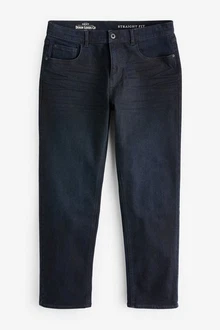 Next Straight-Jeans Straight-Fit Stretch-Jeans mit Gürtel Next Straight-Jeans Straight-Fit Stretch-Jeans mit Gürtel