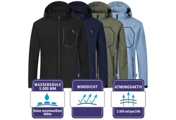 Blue Wave Softshelljacke Herren Jacke Louis Blau
