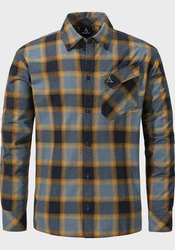 Schöffel Langarmhemd Style Poplar Braun/Blau/Hellblau