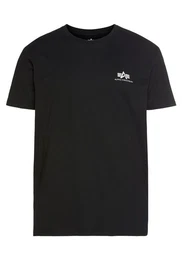 T-Shirt - Basic T-Shirt mit Backprint - kurzarm Shirt Logo Print