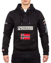 Geographical Norway Kapuzenpullover Herren Hoodie bagymclass Schwarz