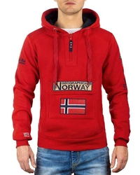 Geographical Norway Kapuzenpullover Herren Hoodie bagymclass Rot