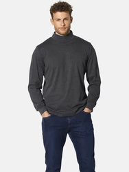 Babista Langarmshirt mit Stehkragen Dunkelgrau/Grau/Dunkelblau