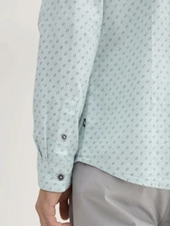 TOM TAILOR Langarmhemd Strukturiertes Hemd Grau/Blau/Grün/Hellblau