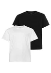 BOSS Rundhalsshirt B-TShirtRN 2P Comfor Weiß/Schwarz