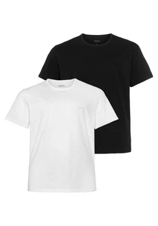 BOSS Rundhalsshirt B-TShirtRN 2P Comfor Weiß/Schwarz