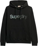 Superdry Sweatshirt Kapuzensweatshirt Core Logo Fade Loose Hood dunkelgrau/schwarz