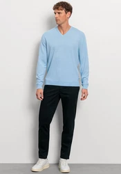 OLYMP Rundhalspullover Strick Casual 