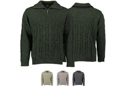 German Wear Trachtenstrickjacke OP5 Herren Dunkelgrün