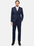 Allthemen Anzug Slim Fit 3-teilig Herren Businessanzug Dunkelblau