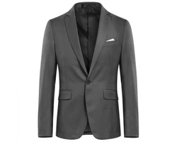 Allthemen Anzug Slim Fit 3-teilig Herren Businessanzug Dunkelgrau/Grau/Hellgrau