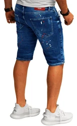 RMK Jeansshorts 5 Pocket Jeans Short Blau