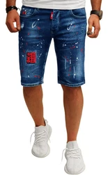 RMK Jeansshorts 5 Pocket Jeans Short Blau