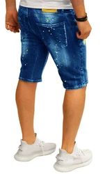 RMK Jeansshorts 5 Pocket Jeans Short Blau
