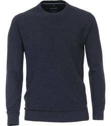 CASAMODA Sweatshirt SNOS Pullover O-Neck Dunkelblau/Dunkelgrau/Grau