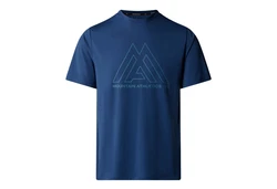 The North Face T-Shirt 24/7 Short Sleeves Tee (1-tlg) Dunkelblau/Blau/Hellblau