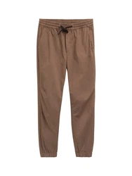 TOM TAILOR Denim Chinohose mit Gummizug am Bein und Bindeband Beige/Weiß/Braun/Khaki/Creme