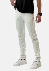 Elara Slim-fit-Jeans Herren Jeans Slim Fit Hose Denim Stretch Weiß/Beige/Dunkelblau