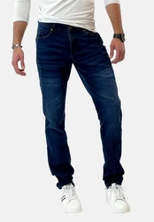 Elara Slim-fit Jeans Herren Jeans Slim Fit Hose Denim Stretch (1-tlg) Weiß/Creme/Rot/Schwarz