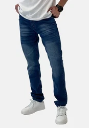 Elara Slim-fit Jeans Herren Jeans Slim Fit Hose Denim Stretch (1-tlg) Weiß/Creme/Hellblau