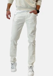 Elara Slim-fit Jeans Herren Jeans Slim Fit Hose Denim Stretch (1-tlg) Khaki/Weiß/Hellgrün/Creme/Grau