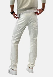 Elara Slim-fit Jeans Herren Jeans Slim Fit Hose Denim Stretch (1-tlg) Khaki/Weiß/Hellgrün/Creme/Grau