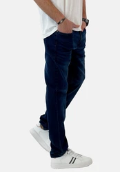 Elara Slim-fit-Jeans Herren Slim Fit Hose Denim Stretch Dunkelblau/Blau