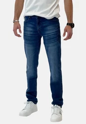Elara Slim-fit-Jeans Herren Slim Fit Hose Denim Stretch Weiß/Hellblau/Creme/Braun