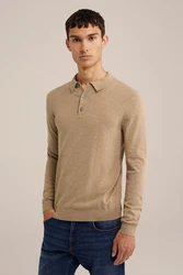 WE Fashion Poloshirt Khaki/Braun/Beige
