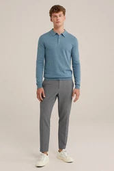 WE Fashion Poloshirt Blau/Hellblau