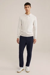 WE Fashion Poloshirt Beige/Khaki/Braun/Grau/Weiß/Creme