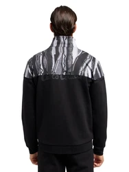CARLO COLUCCI Sweatjacke Di Tonno Schwarz/Grau/Silber