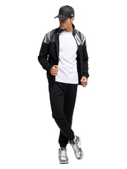 CARLO COLUCCI Sweatjacke Di Tonno Schwarz/Grau/Silber