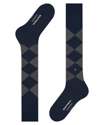 Burlington Kniestrümpfe Edinburgh Dunkelblau/Blau