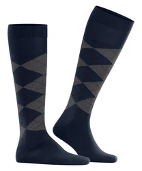 Burlington Kniestrümpfe Edinburgh Dunkelblau/Blau