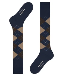 Burlington Kniestrümpfe Edinburgh Dunkelblau/Blau