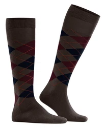 Burlington Kniestrümpfe Edinburgh Khaki/Dunkelgrün/Bordeaux/Dunkelrot/Grün/Grau