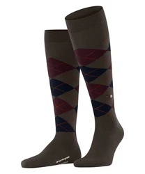 Burlington Kniestrümpfe Edinburgh Khaki/Dunkelgrün/Bordeaux/Dunkelrot/Grün/Grau