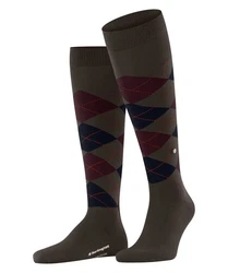 Burlington Kniestrümpfe Edinburgh Khaki/Dunkelgrün/Bordeaux/Dunkelrot/Grün/Grau