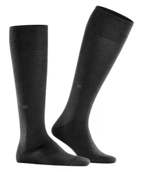 Burlington Kniestrümpfe Leeds Schwarz/Grau/Dunkelgrau