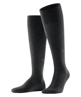 Burlington Kniestrümpfe Leeds Schwarz/Grau/Dunkelgrau