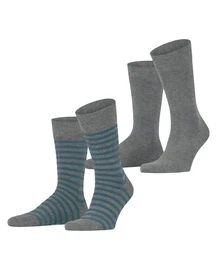 Socken Fine Stripe 2-Pack (2-Paar) aus Biobaumwolle