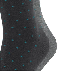 Esprit Socken Fine Dot 2-Pack Dunkelgrau/Grau/Schwarz
