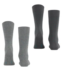 Esprit Socken Fine Dot 2-Pack Dunkelgrau/Grau/Schwarz
