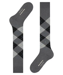 Burlington Kniestrümpfe Edinburgh Dunkelgrau/Grau