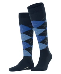 Burlington Kniestrümpfe Edinburgh Blau/Dunkelblau/Hellblau