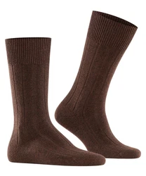 FALKE Socken Lhasa Rib Dunkelbraun/Braun