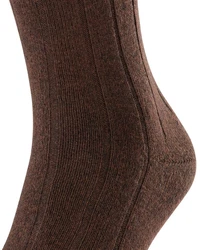 FALKE Socken Lhasa Rib Dunkelbraun/Braun