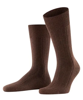 FALKE Socken Lhasa Rib Dunkelbraun/Braun